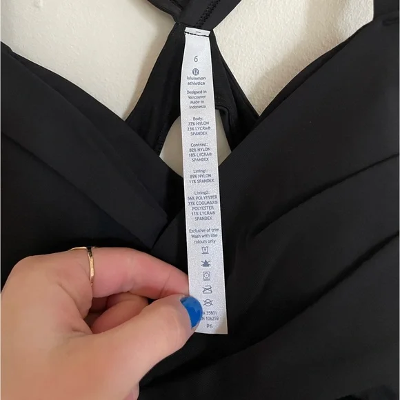 NWOT Lululemon Black Tank Top - Picture 2 of 4